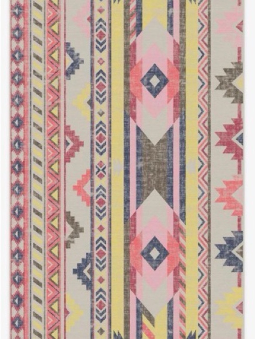 Ruggable Kilian Batik Aztec WASHABLE pink rug 6x9, LIKE NEW - Picture 2 of 7